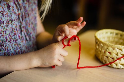 Finger Knitting (Photo from Montessori Works)