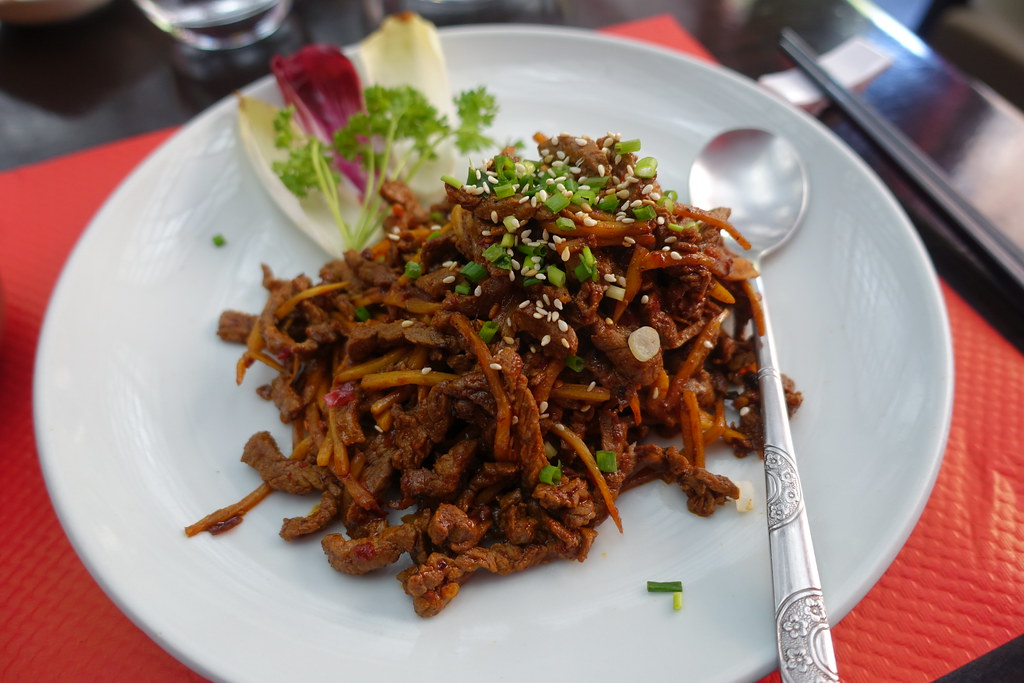Sichuanese Spicy Dry-Fried Beef @ Jia Yan @ Paris