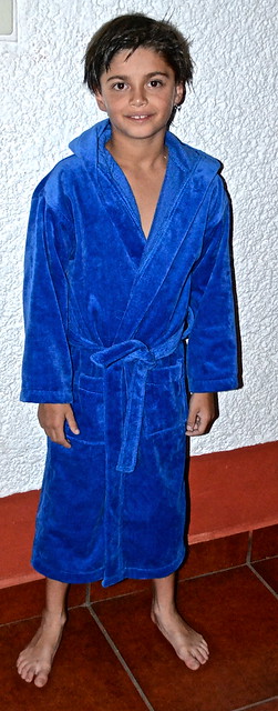 blue bathrobe for kids from robemart