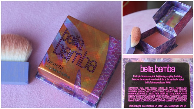 australian beauty review ausbeautyreview bella bamba makeup cosmetics benefit pink cool purple myer blog blogger aussie honest swatch blush face product honest shimmer pretty beautiful color1