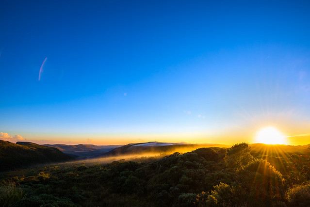 Por do sol nos campos altos da Serra Catarinense - Santa Catarina's Highlands sunset!