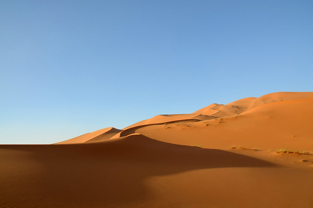 Dunas del desierto de Marruecos