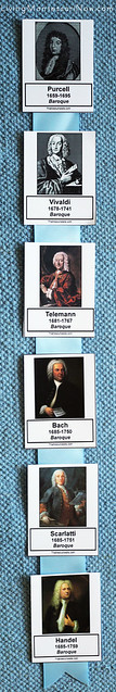 Baroque Composers Timeline Layout