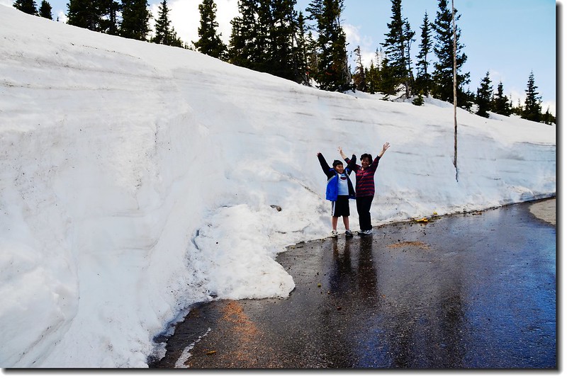 Snow wall along Trail Ridge Road 1