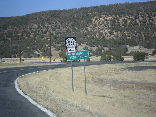 newmexico sign intersection shield unioncounty biggreensign distancemarker nm456 nm551