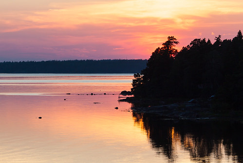 travel sunset sun reflection suomi finland landscape sundown scandinavia sipoo auringonlasku aurinko uusimaa högskär