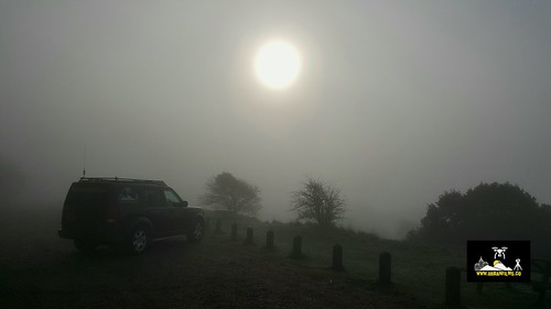 fog foggy sunrise sunrising discovery3 landrover land rover dover kent cliffs