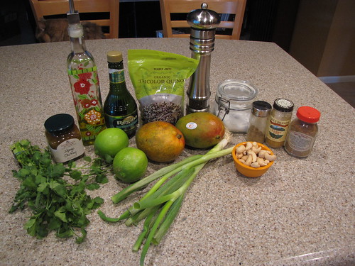 Mango Curry Quinoa Ingredients