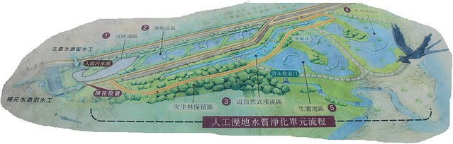 鹿角溪人工濕地圖