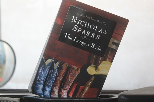 How I spend my down-time. I'm a sucker for Nicholas Sparks.