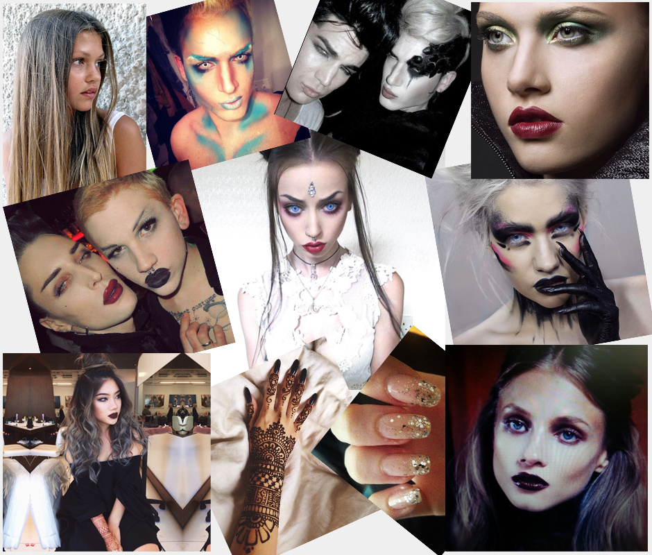 Makeup collage
