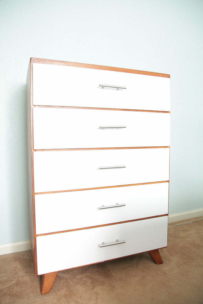 After - Painted Dresser + New Hardware