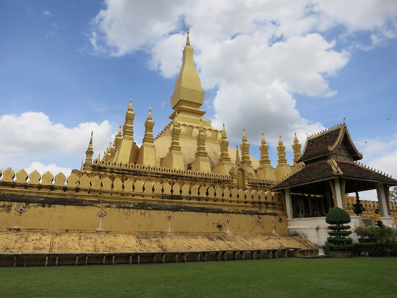 Pha That Luang, La Grande Stupa d'oro a Vientiane in Laos