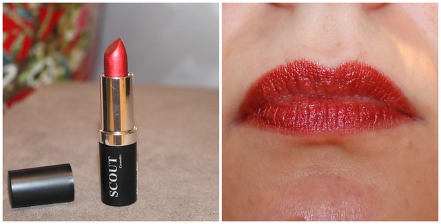 Scout Cosmetics Flame red teracotta orange Mineral Lipstick lips australian beauty review ausbeautyreview blog blogger aussie honest vegan cruelty free quality vibrant colorful pigmented pretty makeup cosmetics