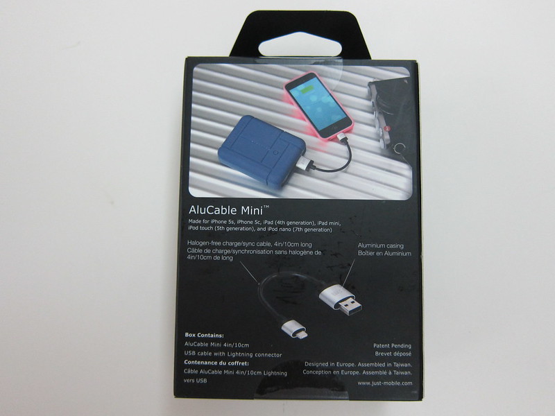 Just Mobile AluCable Mini - Box Back