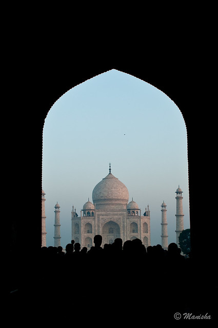 First view of the Taj Mahal