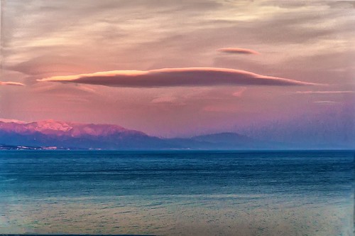 sunset sea españa mountains clouds mar spain agua mediterranean mediterraneo nubes malaga ocaso torremolinos montañas