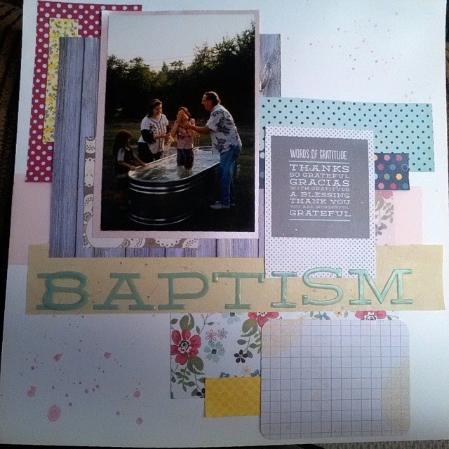 LOAD514 -  Scrapbooking layout on my baptism