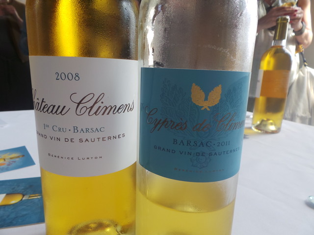Chateu Climens and Cypres de Climens, wines Bordeaux June 9, 2014 051