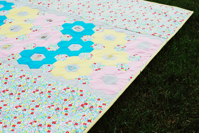 Spring Stitching Club Finished Quilt