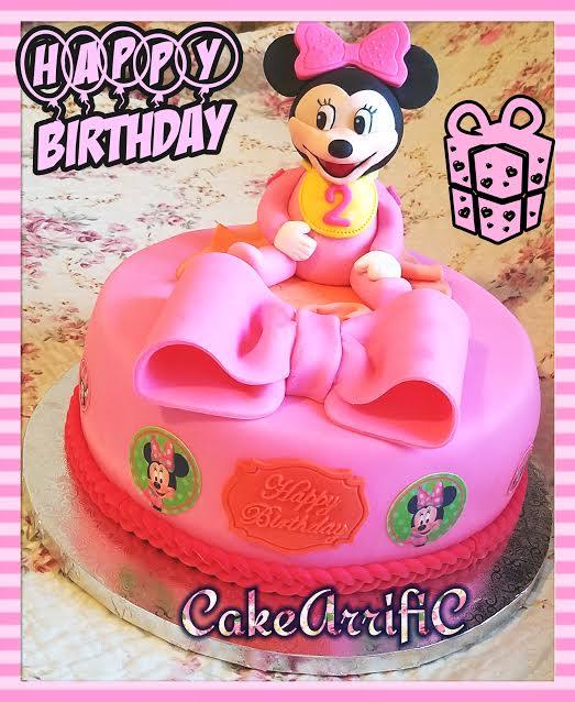 Baby Minnie Mouse Birthday Cake by Anastasiya G. of CakeArrifiC