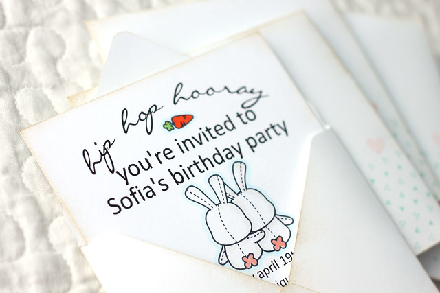 bunny party invites