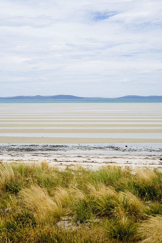 horizontal lined beach Tasmania