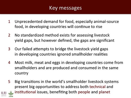 Closing Livestock Yield Gaps: Key messages
