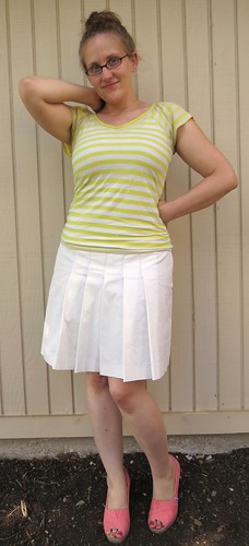 Yellow Striped Tee - After