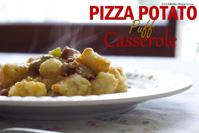Pizza Potato Puff Casserole