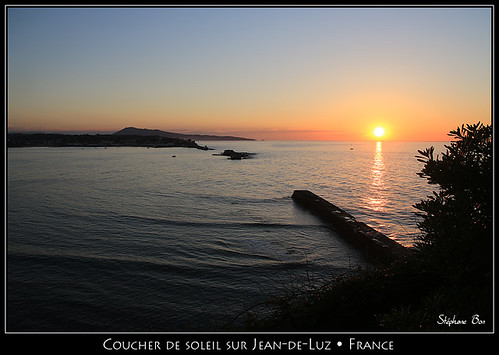 sunset france euskadi coucherdesoleil paysbasque saintjeandeluz eos70d stéphanebon