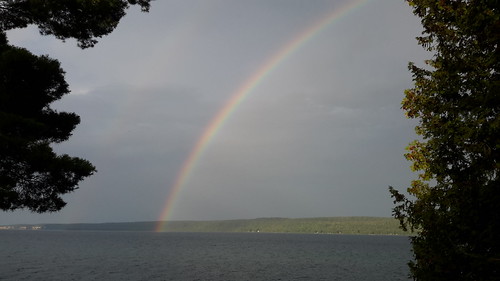 The end of the rainbow on Lake Superior