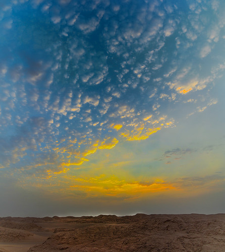 blue sun nature yellow clouds sunrise desert iran kerman shahdad kalout