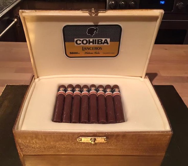 Cohiba Cigars Cake by Patricia Shanahan of Pattie Cakes