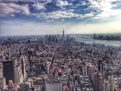 View of lower Manhattan from the Empire State Building.