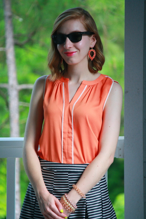 twIN STYLE: Daily Look: Piped and Striped