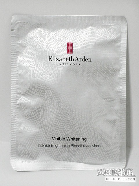 elizabeth arden visible whitening intense brightening biocellulose mask