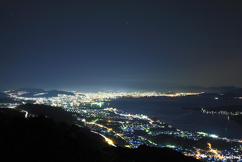longexposure japan night hiroshima miyajima 夜景 ono 広島 宮島 hatsukaichi 大野 廿日市 ykei 経小屋山