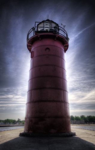 lighthouse michigan southhaven morningsunrise