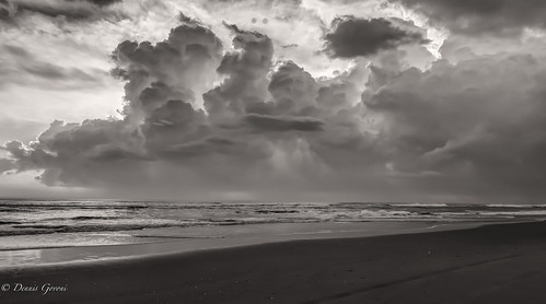 beach blackandwhite clouds dunes landscape northcarolina outerbanks sunrise nagshead unitedstates us