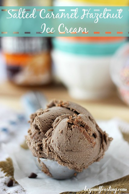Salted Caramel Hazelnut Ice Cream | beyondfrostimg.com | #icecream