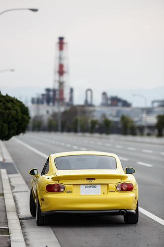 street orange color car yellow japan canon landscape 日本 mazda fukushima iwaki 2014 福島 福島県 fineweather 工場 eos6d いわき市 200f28lⅱ
