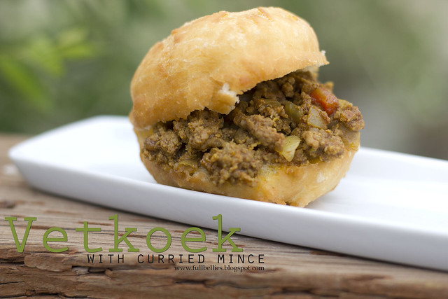 Vetkoek with Curried Mince