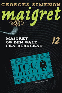 Denmark: Le Fou de Bergerac, paper publication (Maigret og den gale fra Bergerac)