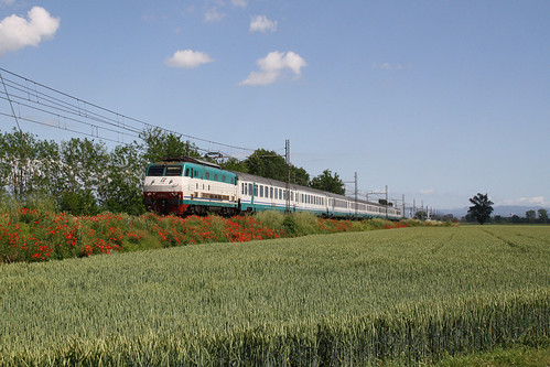italia trains railways fs alessandria trenitalia ferrovia treni spinetta e444r023 ic510