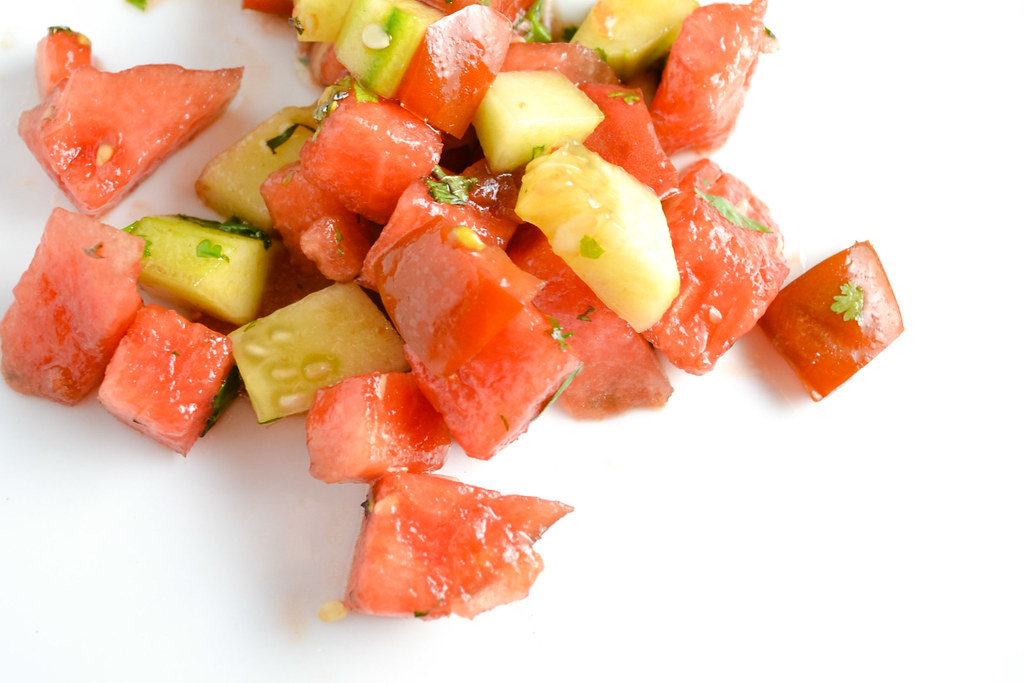 Heirloom Tomato and Watermelon Salad | Things I Made Today