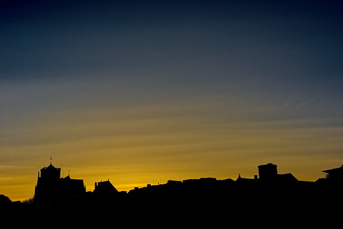 sunset shadow church yellow skyline europe belgium minolta f14 sony outline alpha 58mm a7 liège rokkor flickrfriday ilce7