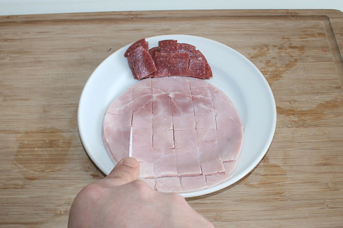 19 - Salami & Schinken zerkleinern / Mince ham & salami