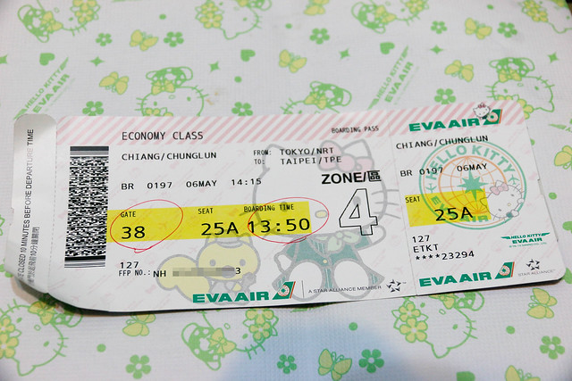 長榮航空 Hello Kitty 登機證