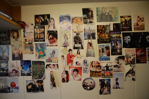 Wall of my room in Tokyo, March 2013
